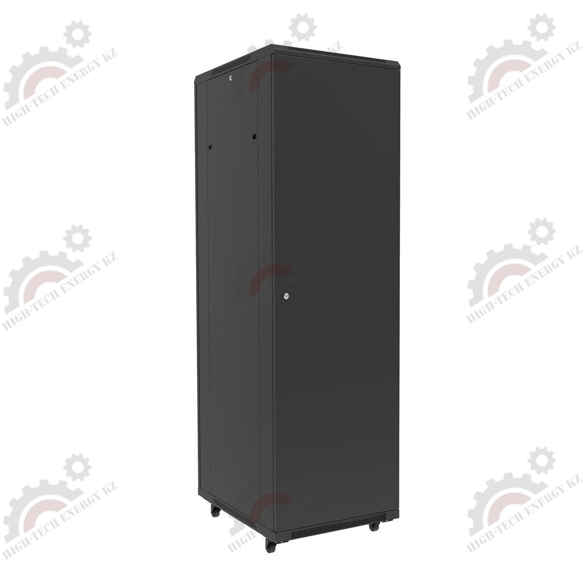 Шкаф серверный напольный LATITUDA 27U, 600*1000*1297мм, цвет черный, передняя дверь стеклянная - фото 2 - id-p57755390