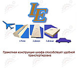 Шкаф серверный напольный LATITUDA 27U, 800*1000*1297мм, цвет черный, передняя дверь стеклянная, фото 6