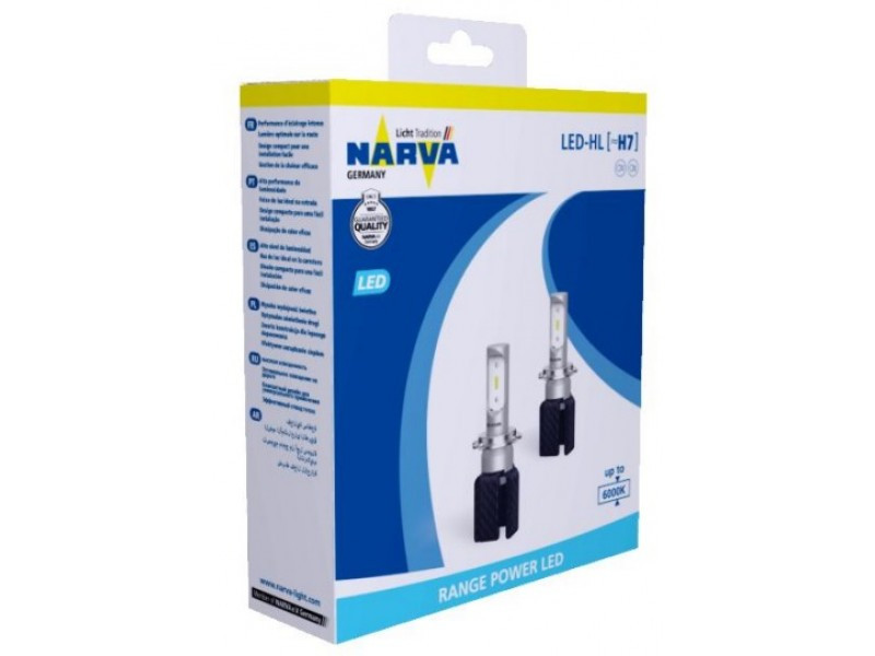 Светодиодные лампы для автомобиля Narva H7 LED Range Power 6000K с цоколем - фото 1 - id-p65376200