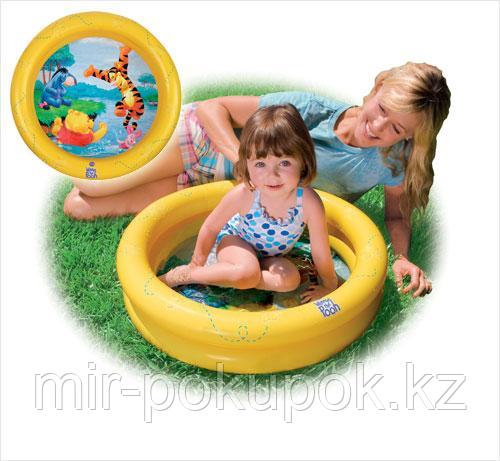 Яркий надувной бассейн для малышей желтый Винни Пух 61х15 см, Intex 58922