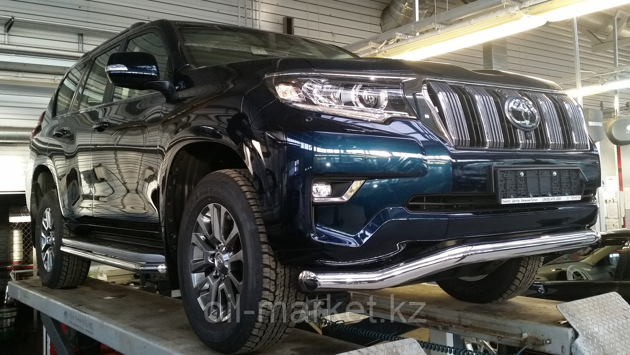 Защита переднего бампера волна для Toyota Land Cruiser Prado 150 (2017г-) - фото 2 - id-p65378933