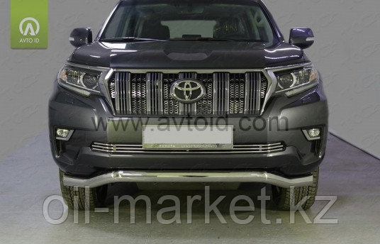 Защита переднего бампера волна для Toyota Land Cruiser Prado 150 (2017г-)