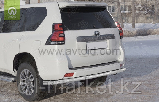 Защита заднего бампера длинная для Toyota Land Cruiser Prado 150 (2017г-) - фото 2 - id-p65378984