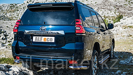 Защита заднего уголки одинарные для Toyota Land Cruiser Prado 150 (2017г-), фото 1