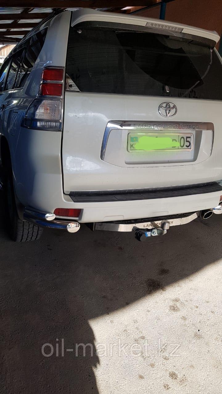 Защита заднего уголки двойные для Toyota Land Cruiser Prado 150 (2017г-) - фото 8 - id-p65379013