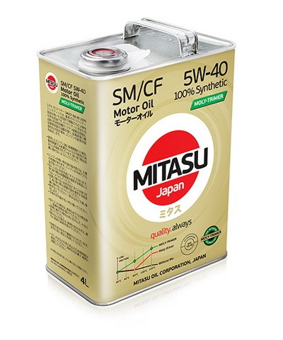 Синтетическое моторное масло MITASU SM/CF 5W-40 Synthetic 4L