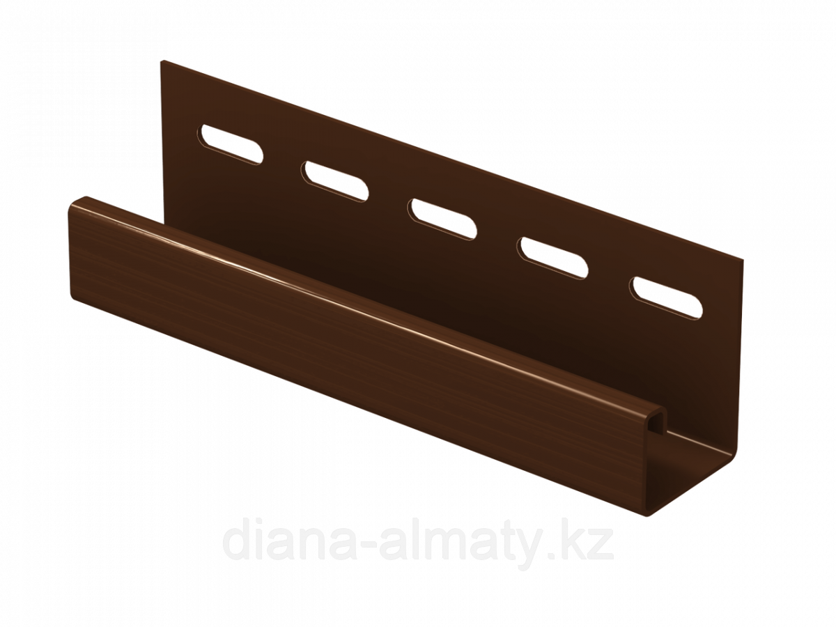 Отделочная рейка (планка J) (коричневый) 3,05м