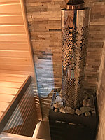 Реконструкция русской бани с дровяной печью. Размер = 2,5 х 1,7 х 2,1 м. Адрес: г. Алматы, Калкаман, мкр-н Шугыла, ул. Сыгай. 8