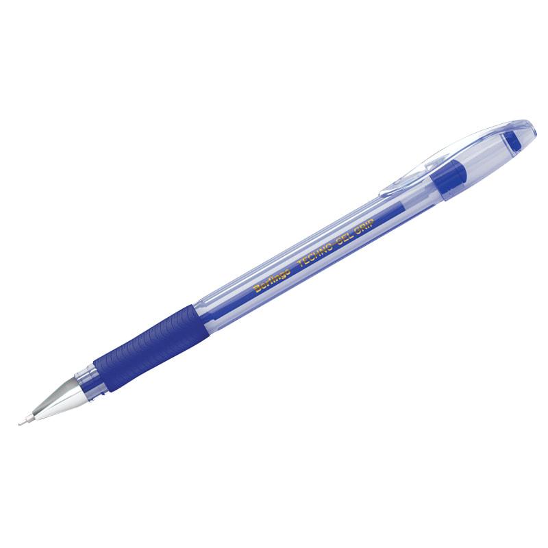 Ручка гелевая BERLINGO "Techno-Gel Grip" 0,5 мм, синяя