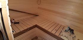 Реконструкция русской бани с дровяной печью. Размер = 2,5 х 1,7 х 2,1 м. Адрес: г. Алматы, Калкаман, мкр-н Шугыла, ул. Сыгай. 27