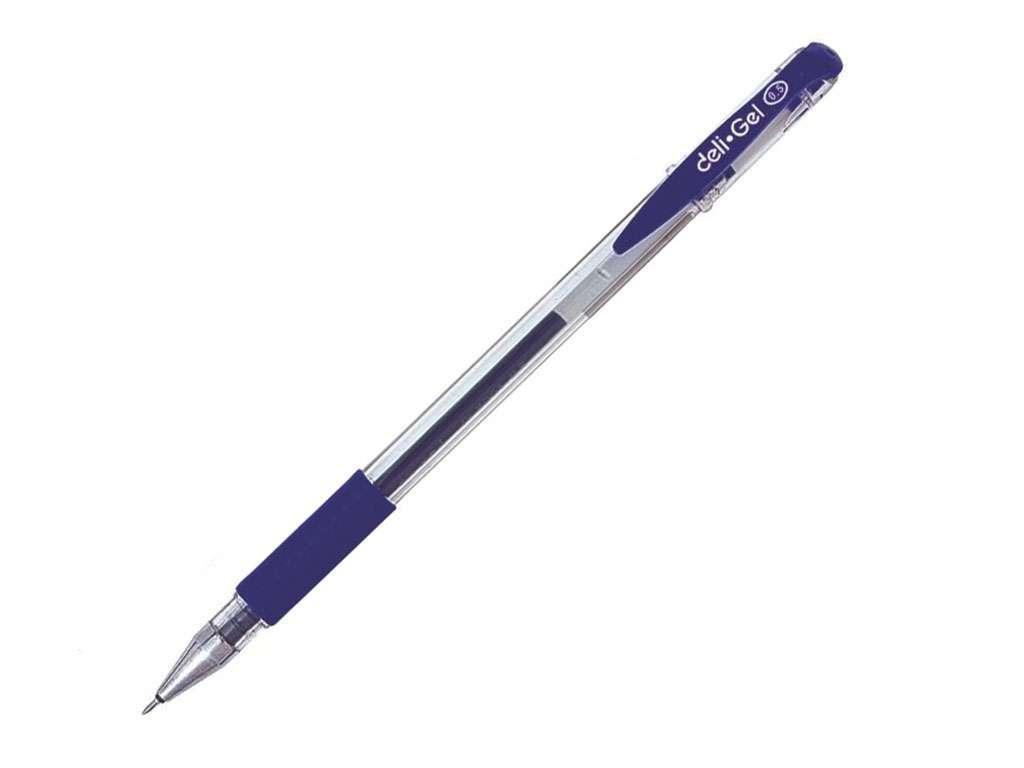 Ручка гелевая DELI "6601" 0,5 мм, синяя - фото 1 - id-p65391486