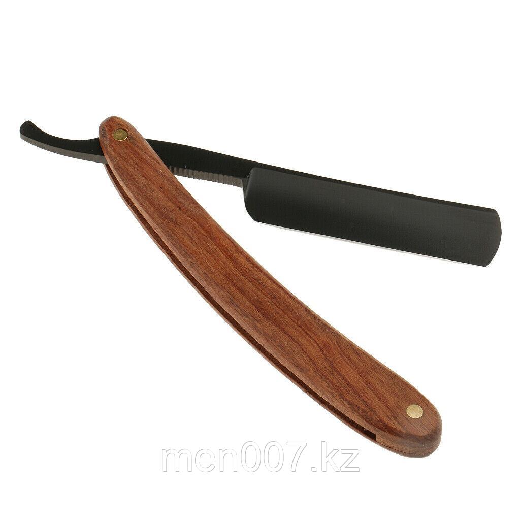 Опасная бритва с деревянной ручкой (затачиваемая)