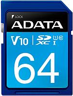Карта памяти SD 64GB Adata класс 10 SDXC 100mb/s