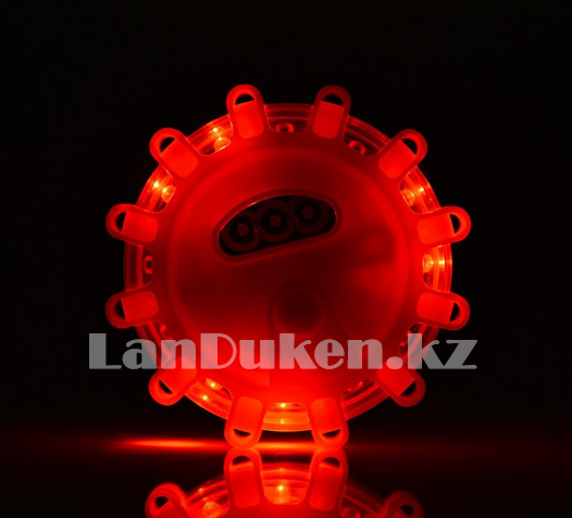 Светосигнальный автомобильный 12+3 LED индикатор HB-328 красного света, на магните и крючке - фото 4 - id-p65374250