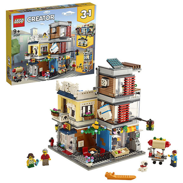 LEGO Creator 31097 Конструктор ЛЕГО Криэйтор Зоомагазин и кафе в центре города