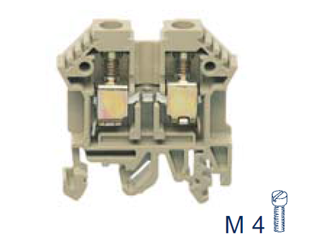 RK 6-10 BG Проходная клемма, Винтовое соединение, 10 mm², 800 V, 57 A, Conta Clip, фото 2