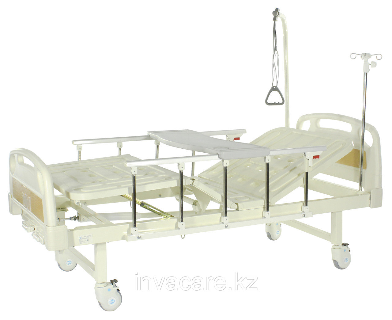 Медицинская кровать Med-Mos Е-8 MM-18ПЛН (2 функции) с полкой и столиком - фото 7 - id-p65419348