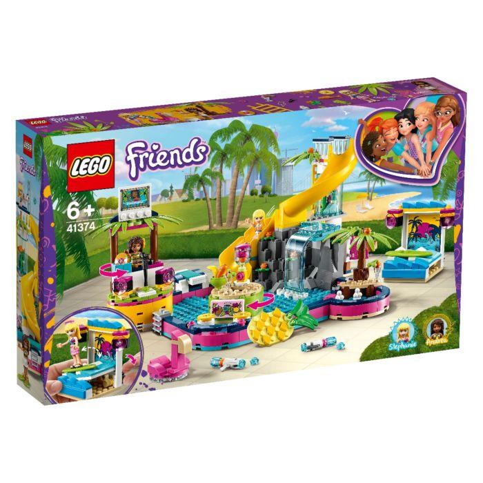 LEGO Friends 41374 Конструктор ЛЕГО Подружки Вечеринка Андреа у бассейна