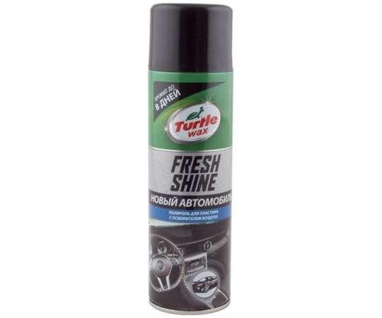 Turtle wax Полироль для пластика с освежителем воздуха "Fresh Shine  с ароматом новой машины