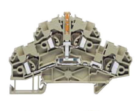 ZRKD 2,5/SV BG Проходная клемма, Натяжная пружина, 2,5 mm², 500 V, 24 A, Conta Clip, фото 2