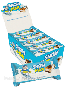 Бисквитное пирожное "Snow Max" с молочной начинкой