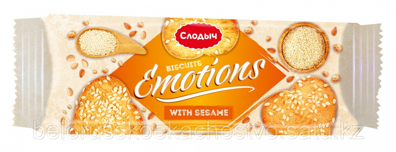 Печенье сдобное "Emotions" с кунжутом", 150 г.
