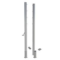 Универсальные волейбольные стойки со скрытым механизмом натяжения сетки