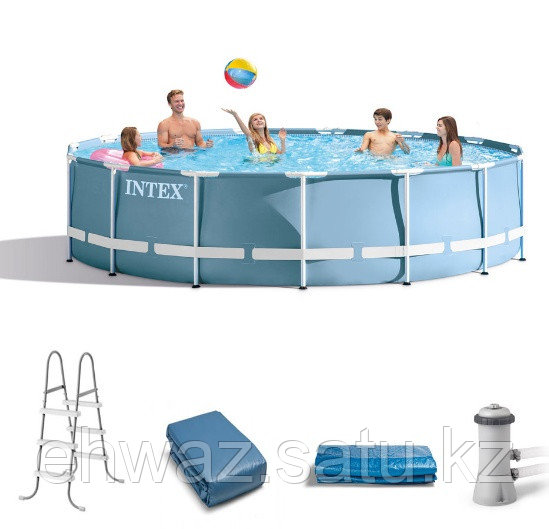 Каркасный прямоугольный бассейн Intex 457 на 107 см