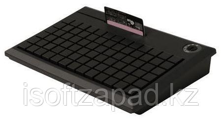 Программируемая POS-клавиатура NCR 5932-7XXX, PS/2 на 78 клавиш с ридером (3 дорожки), бежевая, черная, фото 2