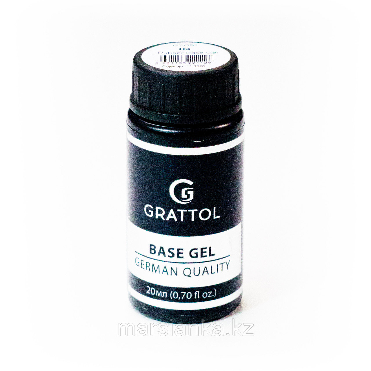 IQ Rubber base Grattol (каучуковая, гипоаллергенная база), 20мл