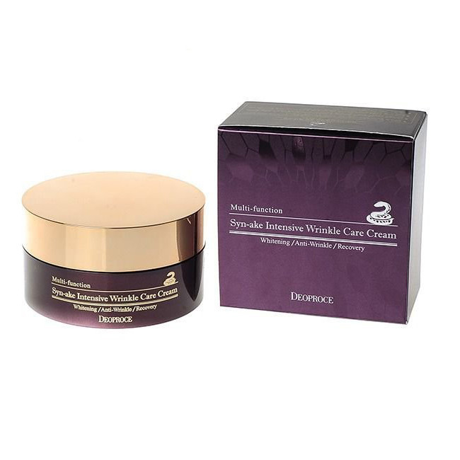 Интенсивный крем от морщин со «змеиным» пептидом Deoproce Syn-Ake Intensive Wrinkle Care Cream (100 гр)