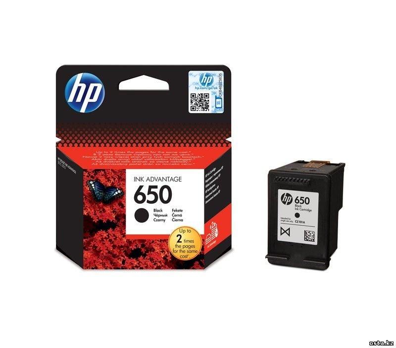 Картридж HP 650 Black для DeskJet Ink Advantage 1015/2515/4515/4645 CZ101AE
