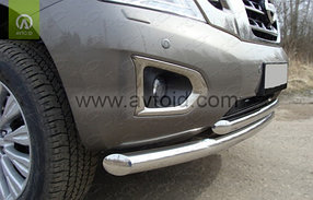 Защита переднего бампера, двойная для Nissan Patrol ( 2014-), фото 3