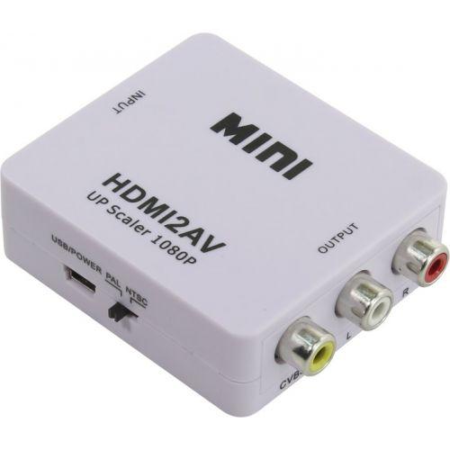 Переходник HDMI -> RCA. HDMI 19F, выход AV 3 x RCA "мама" - фото 1 - id-p65512274