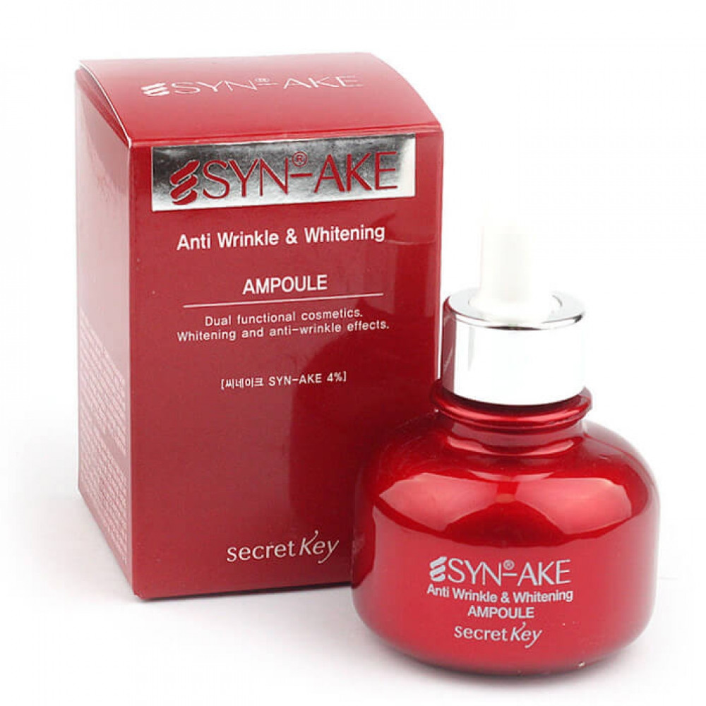 Сыворотка антивозрастная Secret Key SYN-AKE Anti Wrinkle & Whitening Ampoule 30 ml.