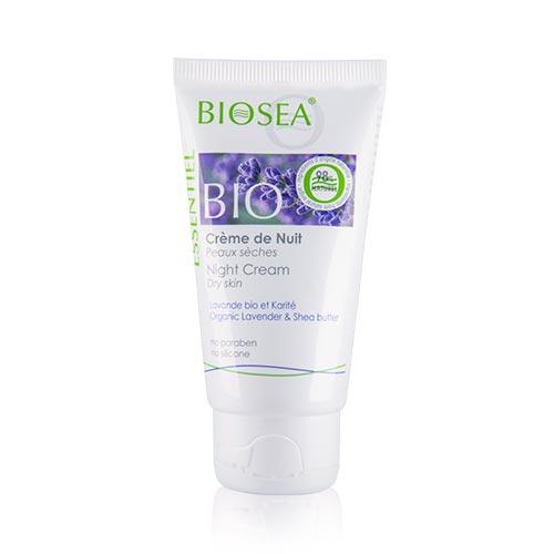 Восстанавливающий ночной крем для сухой кожи лица BIOSEA Essentiel, 50 мл (Оригинал - Франция)