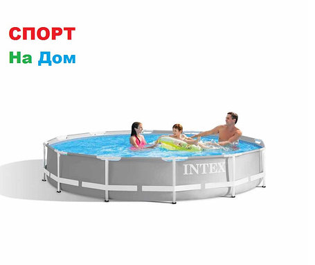 Круглый каркасный бассейн Intex 26712 (366*76 см, на 6503 л + фильтр), фото 2