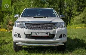 Защита переднего бампера, круглая для Toyota Hilux ( 2011-2014), фото 4