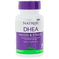 Natrol, DHEA, ДГЭА 50 мг, 60 таблеток