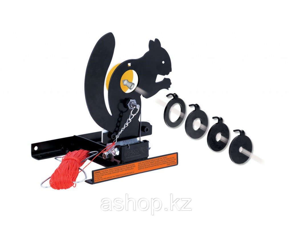 Стенд белка Gamo SQUIRREL TARGET TRAP, 1 мишеней, Пулеулавливатель, Сброс: Ручной, веревка 45 метров, Сменные