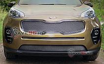 Защита переднего бампера, овальная для Kia Sportage (2016-), фото 6