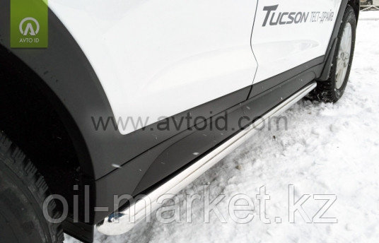 Пороги,  труба для Hyundai Tucson (2015-2018)