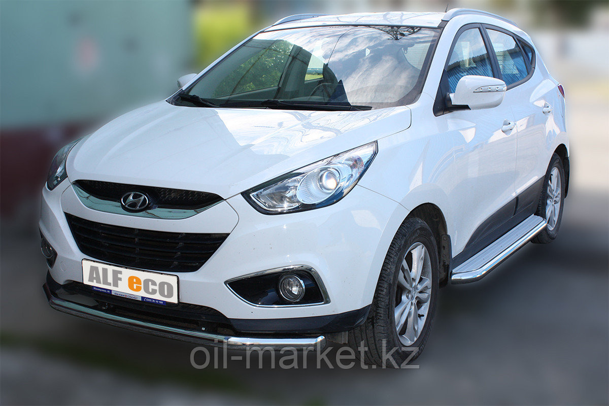 Защита переднего бампера, круглая для Hyundai IX 35 (2010-2015)