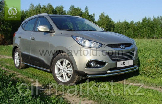 Защита переднего бампера, двойная для Hyundai IX 35 (2010-2015)