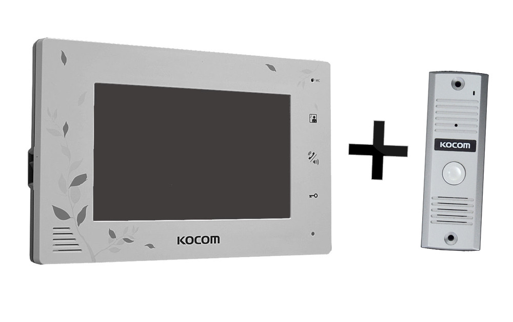 KCV-A374LE(W)+KC-MC20 Kocom комплект видеодомофона - фото 1 - id-p65532116