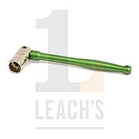 Coloured Whippet Spanner - 7/16" Leach's IMN Bi-Hex Steel Pinched Box with A.Alloy Racing Green Handle / Цветной торцовый гаечный ключ 7/16
