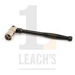 Coloured Whippet Spanner - 7/16" Leach's IMN Bi-Hex Steel Pinched Box with A.Alloy Black Silk Handle / Цветной торцовый гаечный ключ – 7/16’’ Leach's