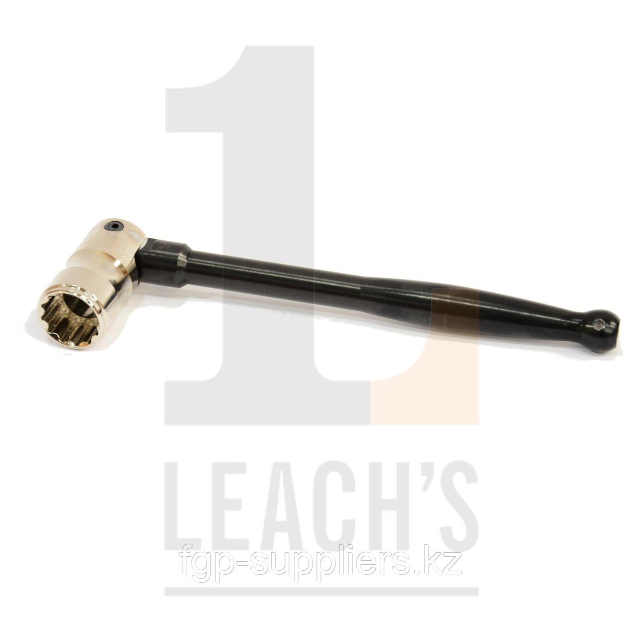 Coloured Whippet Spanner - 7/16" Leach's IMN Bi-Hex Steel Pinched Box with A.Alloy Black Silk Handle / Цветной торцовый гаечный ключ 7/16 Leach's - фото 1 - id-p65537655