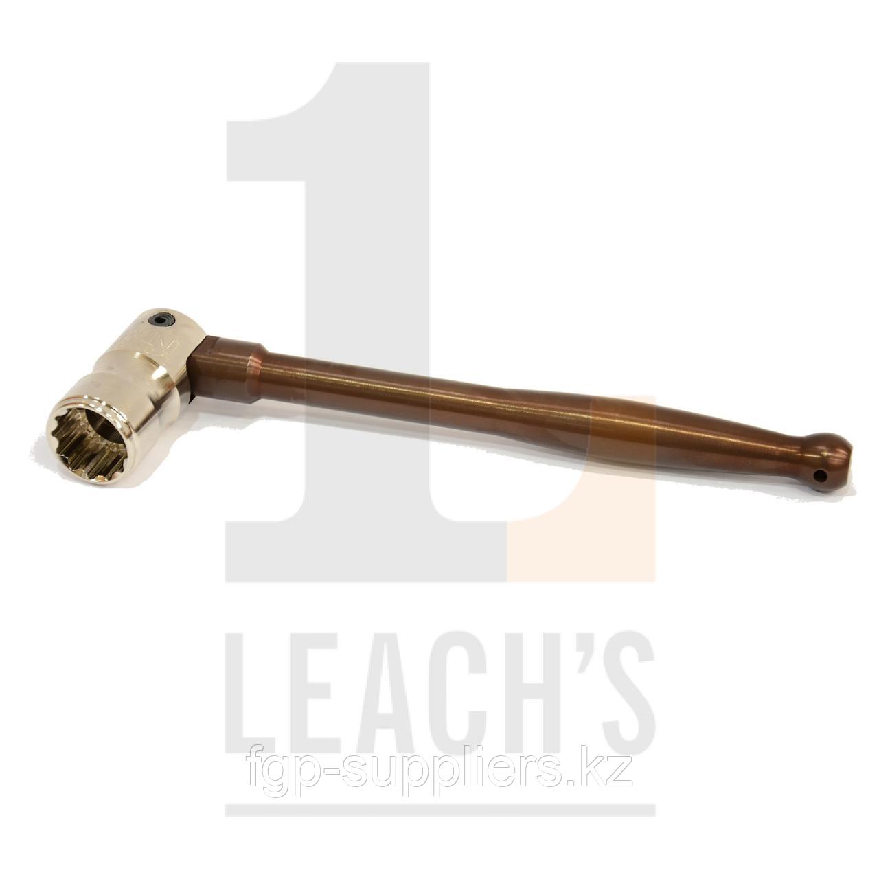 Coloured Whippet Spanner - 7/16" Leach's IMN Bi-Hex Steel Pinched Box with A.Alloy Bronze Handle / Цветной торцовый гаечный ключ – 7/16’’ Leach's IMN
