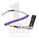 Tool Safety Rope with Spring Hook, Extra Heavy Duty Swivel & Leather Belt Loop / Шнур держатель инструментов с карабином с вертлюгом, со сверхмощным, фото 2